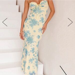 Billie J Floral Print Maxi Dress